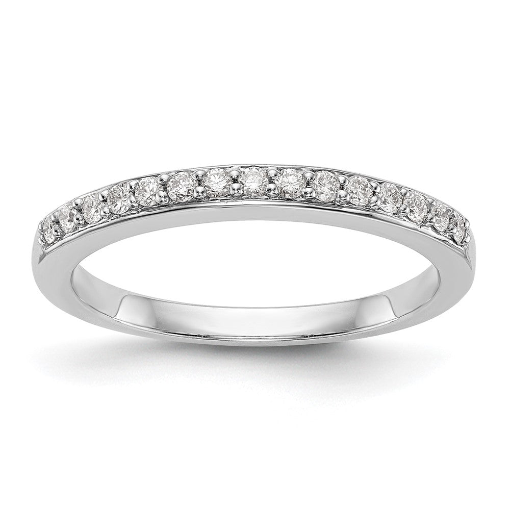 14k White Gold 1/5 carat Diamond Complete Wedding Band