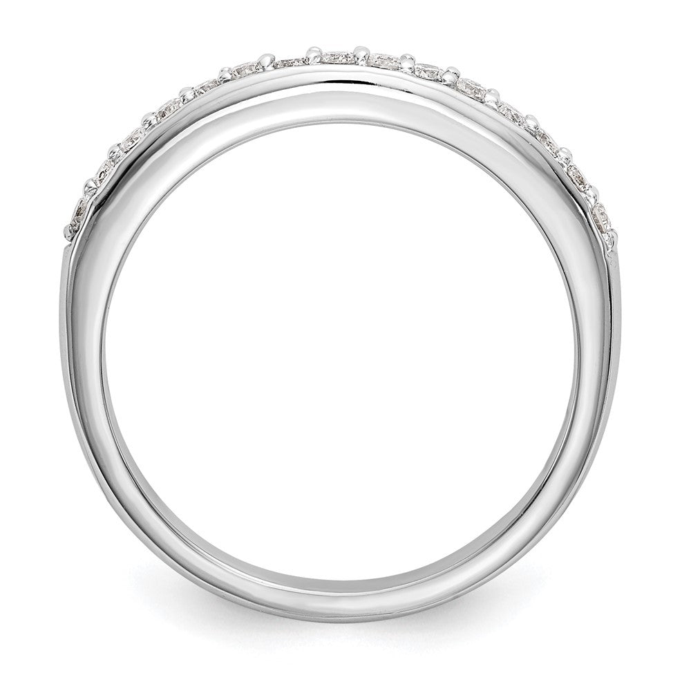 14k White Gold 1/4 carat Lab Grown Diamond VS/SI+ G+ Complete Wedding Band