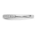 14k White Gold 1/4 carat Diamond Complete Wedding Band