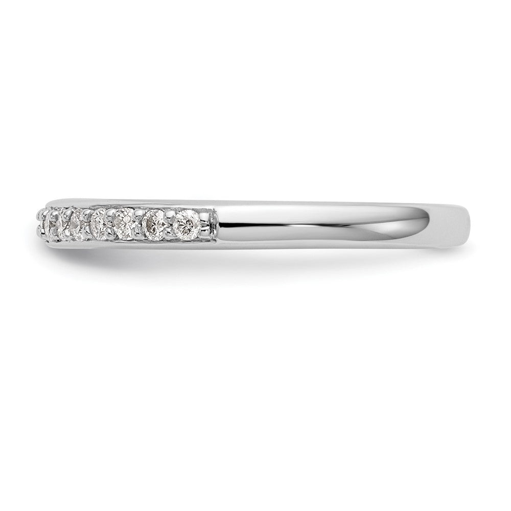 14k White Gold 1/4 carat Diamond Complete Wedding Band