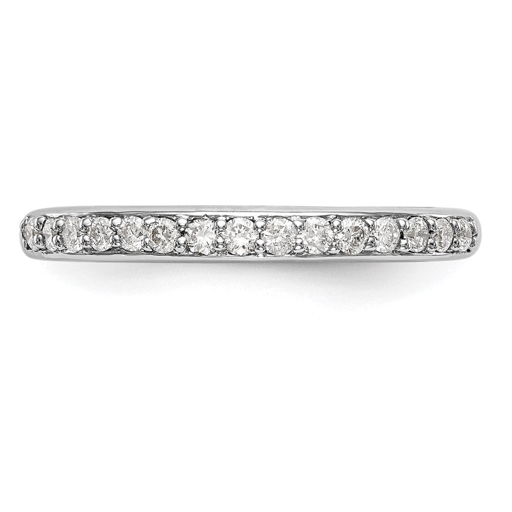 14k White Gold 1/4 carat Lab Grown Diamond VS/SI+ G+ Complete Wedding Band