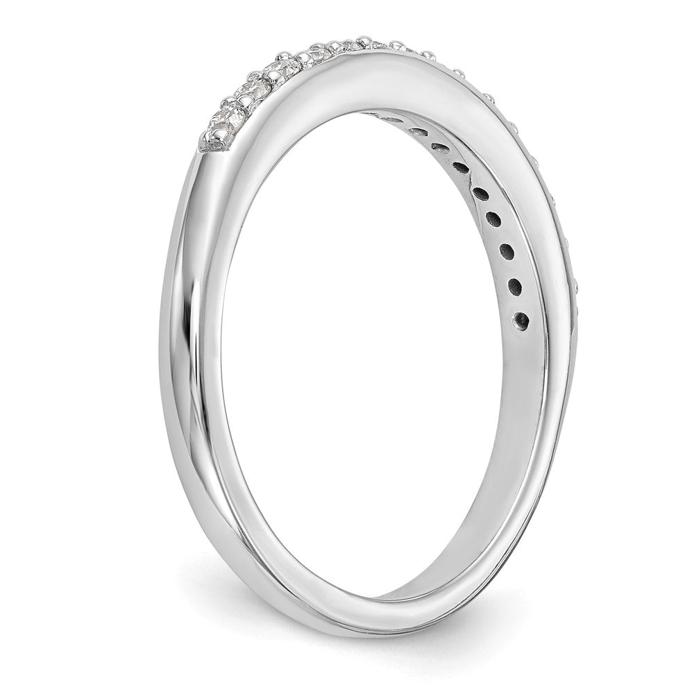 14k White Gold 1/4 carat Diamond Complete Wedding Band