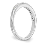 14k White Gold 1/4 carat Diamond Complete Wedding Band