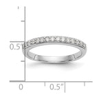 14k White Gold 1/4 carat Lab Grown Diamond VS/SI+ G+ Complete Wedding Band