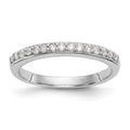 14k White Gold 1/4 carat Lab Grown Diamond VS/SI+ G+ Complete Wedding Band