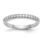 14k White Gold 1/4 carat Lab Grown Diamond VS/SI+ G+ Complete Wedding Band