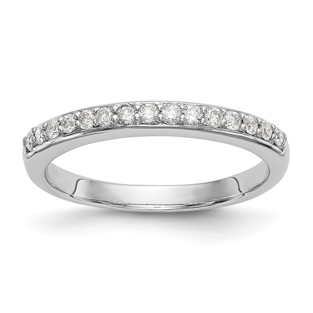 14k White Gold 1/4 carat Diamond Complete Wedding Band