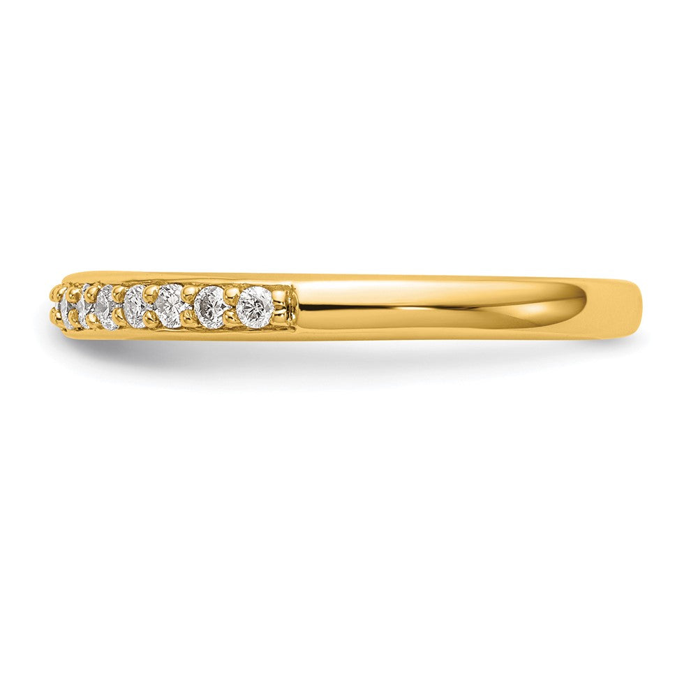 14k 1/4 carat Lab Grown Diamond VS/SI+ G+ Complete Wedding Band
