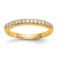 14k 1/4 carat Lab Grown Diamond VS/SI+ G+ Complete Wedding Band