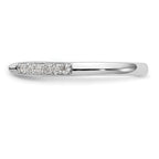 14k White Gold 1/4 carat Lab Grown Diamond VS/SI+ G+ Semi Mount Peg Set Engagement Ring