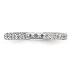 14k White Gold 1/4 carat Lab Grown Diamond VS/SI+ G+ Semi Mount Peg Set Engagement Ring