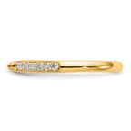 14k Two Tone 1/4 carat Lab Grown Diamond VS/SI+ G+ Semi Mount Peg Set Engagement Ring