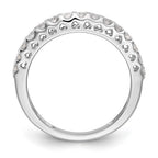 14k White Gold 1/2 carat Lab Grown Diamond VS/SI+ G+ Complete Wedding Band