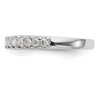 14k White Gold 1/2 carat Lab Grown Diamond VS/SI+ G+ Complete Wedding Band