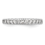 14k White Gold 1/2 carat Lab Grown Diamond VS/SI+ G+ Complete Wedding Band