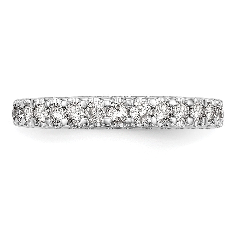 14k White Gold 1/2 carat Lab Grown Diamond VS/SI+ G+ Complete Wedding Band