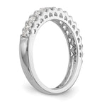 14k White Gold 1/2 carat Lab Grown Diamond VS/SI+ G+ Complete Wedding Band