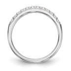 14k White Gold 1/3 carat Diamond Complete Wedding Band