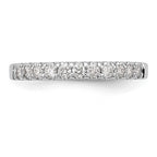 14k White Gold 1/3 carat Diamond Complete Wedding Band