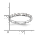 14k White Gold 1/3 carat Diamond Complete Wedding Band
