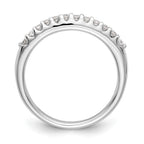 14k White Gold 1/4 carat Lab Grown Diamond VS/SI+ G+ Complete Wedding Band