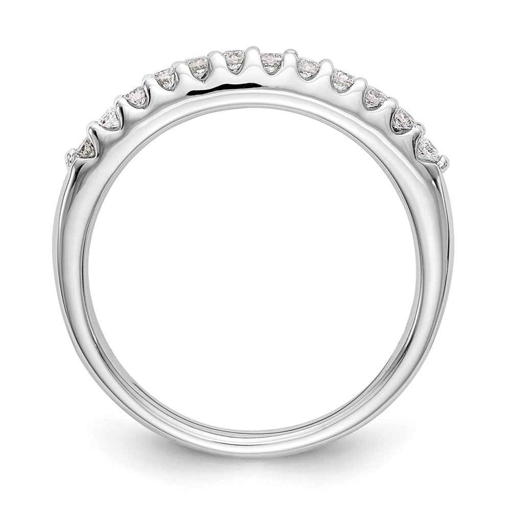 14k White Gold 1/4 carat Lab Grown Diamond VS/SI+ G+ Complete Wedding Band