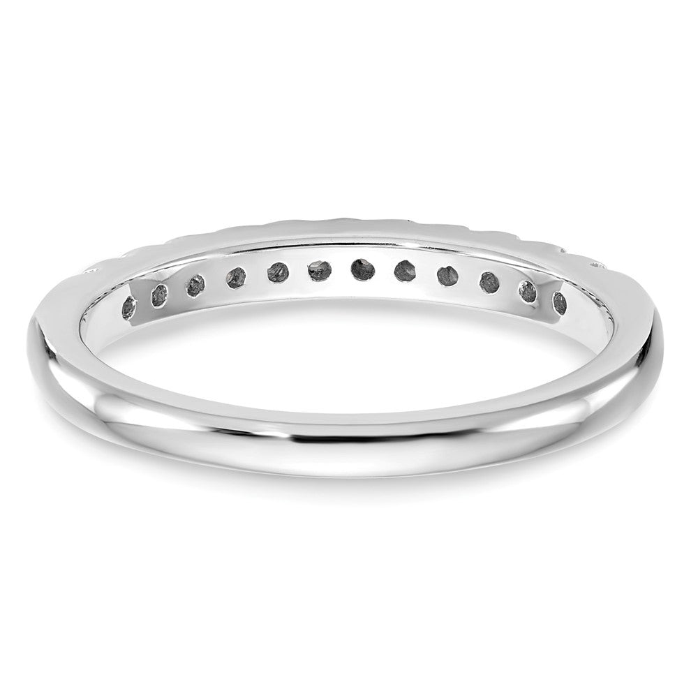 14k White Gold 1/4 carat Lab Grown Diamond VS/SI+ G+ Complete Wedding Band