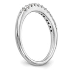 14k White Gold 1/4 carat Lab Grown Diamond VS/SI+ G+ Complete Wedding Band