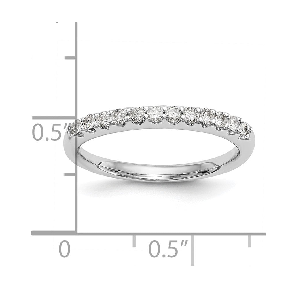 14k White Gold 1/4 carat Diamond Complete Wedding Band