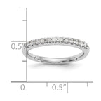 14k White Gold 1/4 carat Lab Grown Diamond VS/SI+ G+ Complete Wedding Band