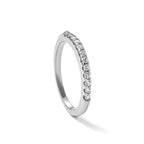 14k White Gold 1/4 carat Diamond Complete Wedding Band