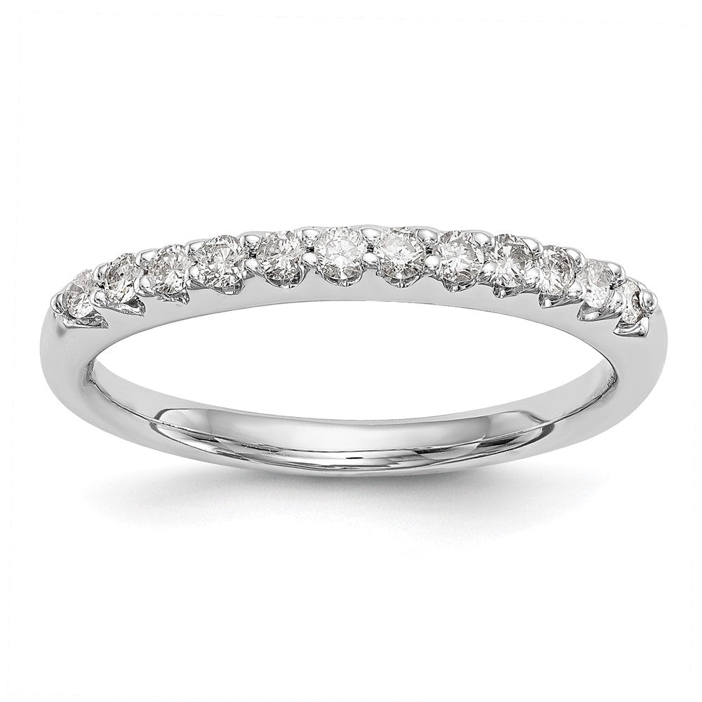 14k White Gold 1/4 carat Lab Grown Diamond VS/SI+ G+ Complete Wedding Band