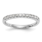 14k White Gold 1/4 carat Lab Grown Diamond VS/SI+ G+ Complete Wedding Band