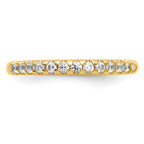 14k 1/4 carat Lab Grown Diamond VS/SI+ G+ Complete Wedding Band