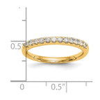 14k 1/4 carat Lab Grown Diamond VS/SI+ G+ Complete Wedding Band