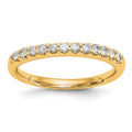 14k 1/4 carat Lab Grown Diamond VS/SI+ G+ Complete Wedding Band