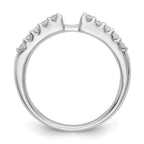 14k White Gold 1/4 carat Lab Grown Diamond VS/SI+ G+ Semi Mount Peg Set Engagement Ring
