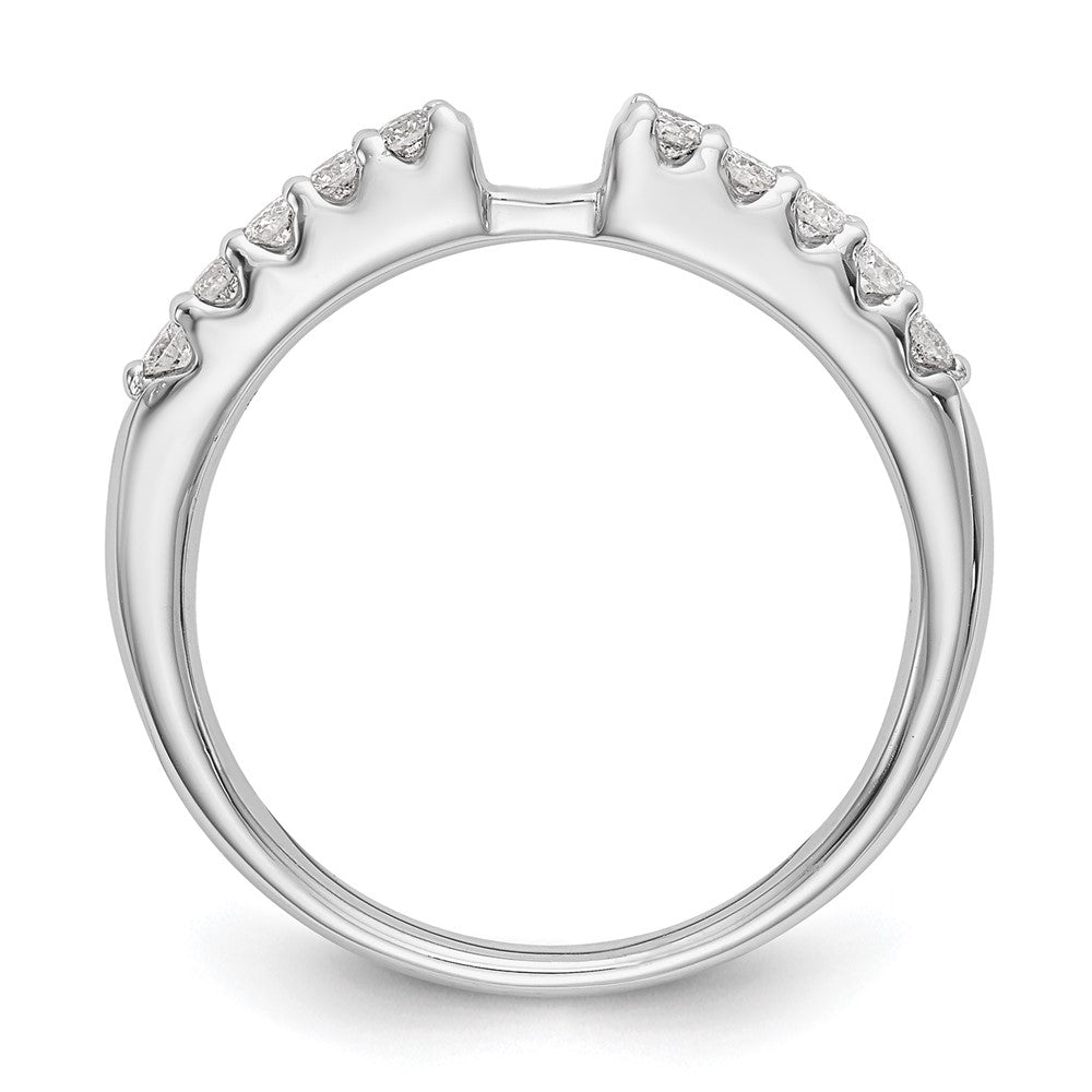 14k White Gold 1/4 carat Lab Grown Diamond VS/SI+ G+ Semi Mount Peg Set Engagement Ring
