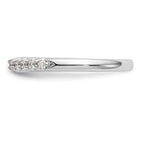 14k White Gold 1/4 carat Lab Grown Diamond VS/SI+ G+ Semi Mount Peg Set Engagement Ring