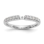 14k White Gold 1/4 carat Lab Grown Diamond VS/SI+ G+ Semi Mount Peg Set Engagement Ring