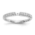 14k White Gold 1/4 carat Lab Grown Diamond VS/SI+ G+ Semi Mount Peg Set Engagement Ring