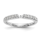 14k White Gold 1/4 carat Lab Grown Diamond VS/SI+ G+ Semi Mount Peg Set Engagement Ring