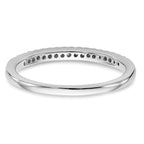 14k White Gold 1/10 carat Diamond Complete Wedding Band