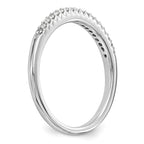 14k White Gold 1/10 carat Diamond Complete Wedding Band