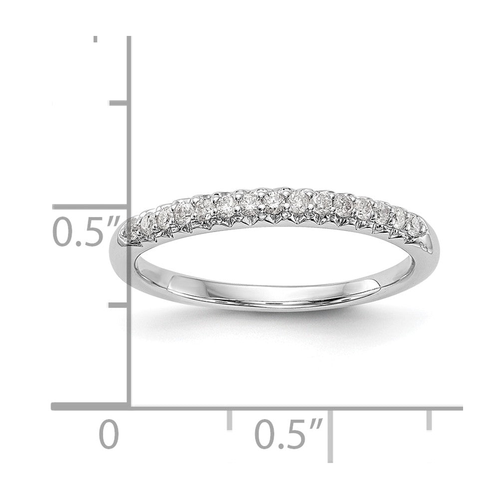 14k White Gold 1/6 carat Diamond Complete Wedding Band