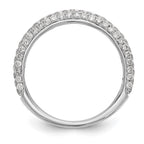 14k White Gold 3/4 carat Diamond Complete Wedding Band