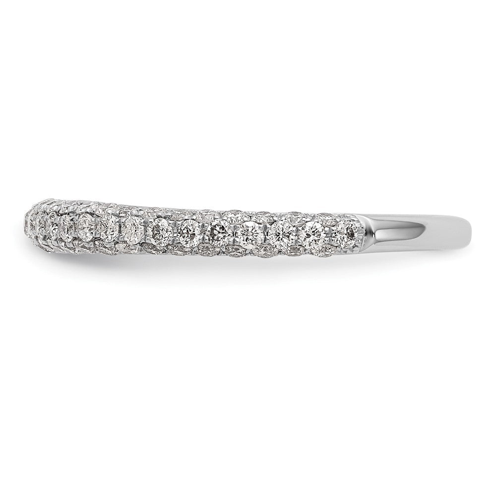14k White Gold 3/4 carat Diamond Complete Wedding Band