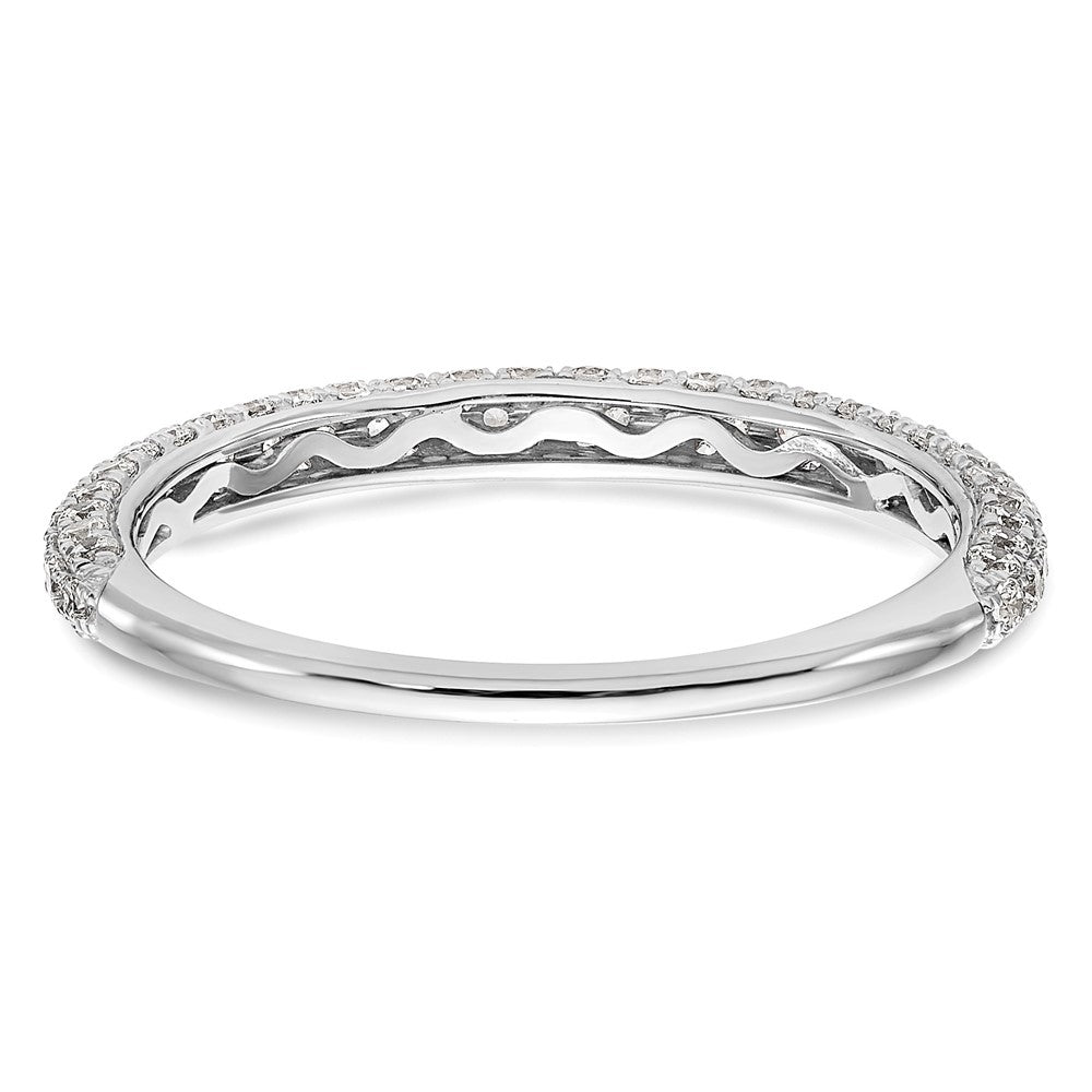 14k White Gold 3/4 carat Diamond Complete Wedding Band