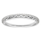 14k White Gold 3/4 carat Diamond Complete Wedding Band
