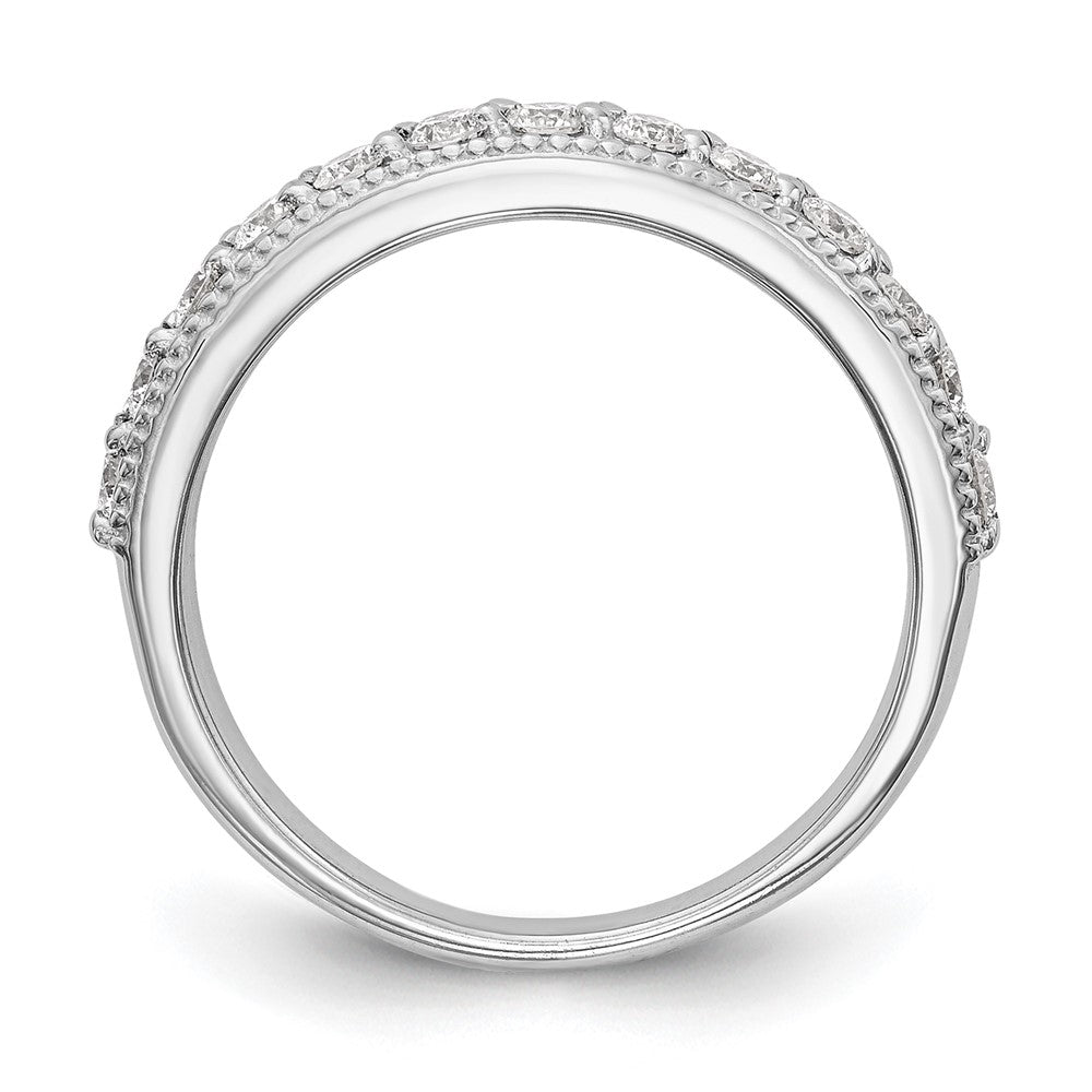 14k White Gold Diamond Wedding Band